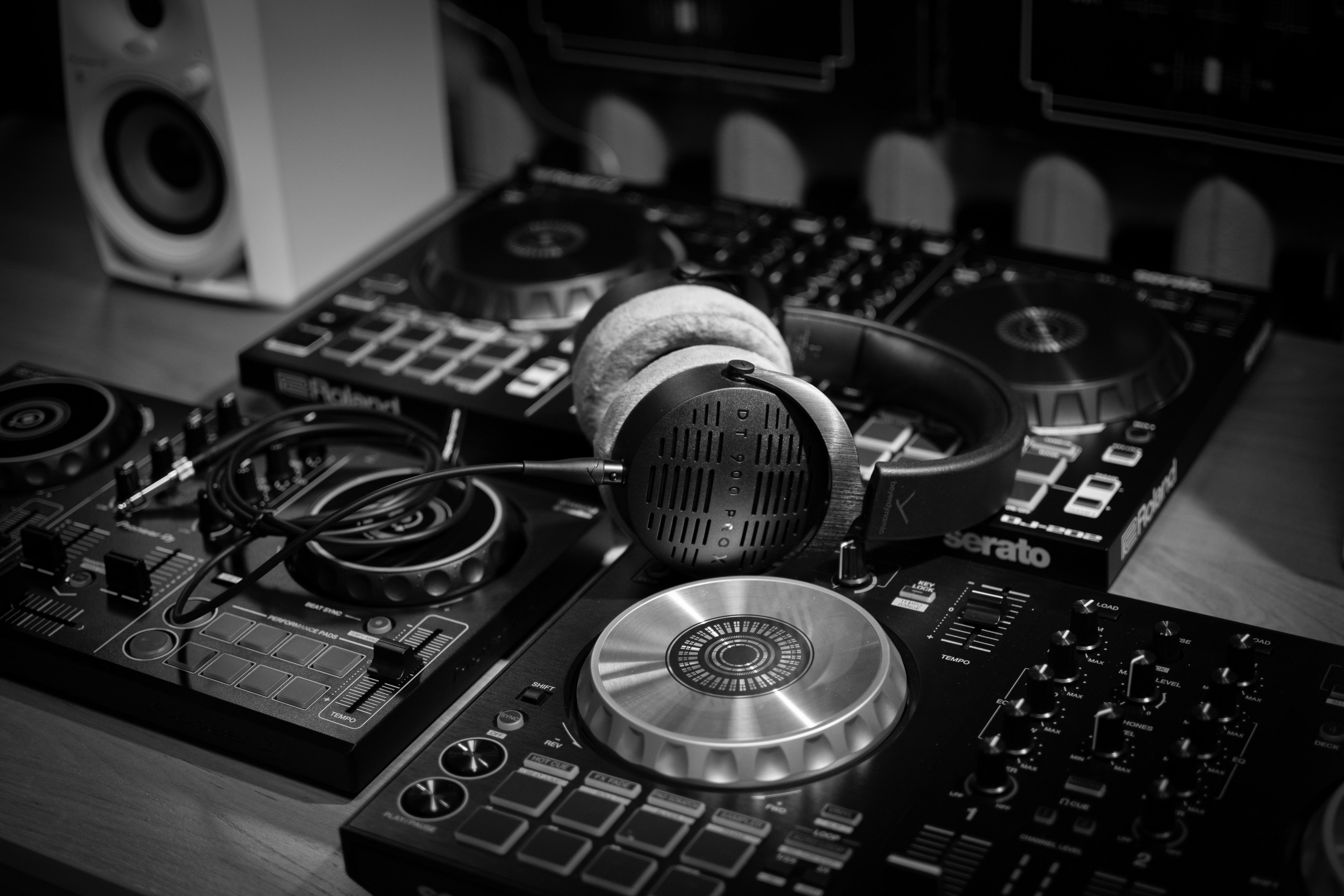 DJ工作室混音场景