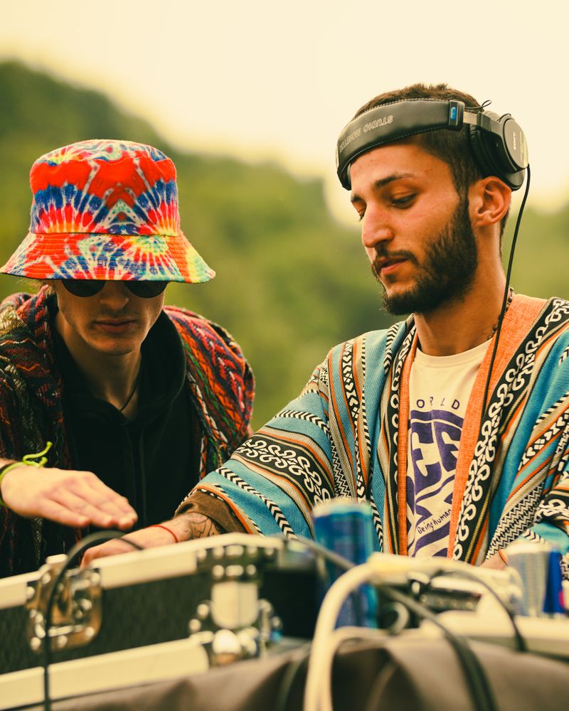 DJ performing at electronic music festival